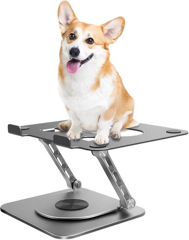 Adjustable Laptop Stand - 24 lbs Innovative Load Capacity - Fits 10-17.4" Laptops - Lifetime Laptop Stand Warranty - with Patented Stability & 720°Rotating Structure - Aviation-Grade Aluminum in Saudi Arabia