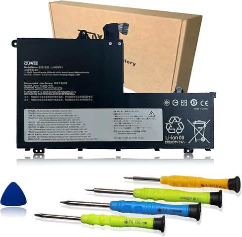 L19C3PF1 Laptop Battery Compatible with Lenovo ThinkBook 14-IML 14-IIL 15-IML 15-IIL Series L19M3PF2 L19D3PF2 L19L3PF1 L19D3PF1 L19M3PF1 L19M3PF9 L19C3PF9 L19L3PF8 11.52V 45Wh 3950mAh in Saudi Arabia