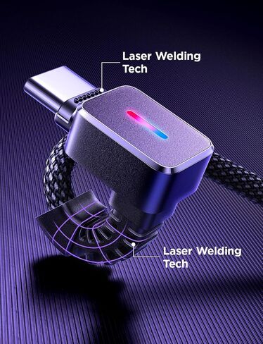 كابل LISEN USB C إلى USB C بطول 10 أقدام، تصميم زاوية يمنى 90 درجة Steam Deck PD سلك شحن سريع مصمم خصيصًا للألعاب المتوافقة مع iPhone 16 pro max/15/14/13 Switch وSamsung Galaxy وMacBook وiPad in Saudi Arabia