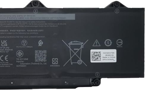 R73TC 54Wh استبدال بطارية لجهاز Dell Latitude 3340 / Latitude 5340 / Latitude 5350 / Latitude 3340 2 في 1 / Latitude 5340 2 في 1 / Latitude 5350 2 في 1 سلسلة كمبيوتر محمول GTG7N 11.4V in Saudi Arabia