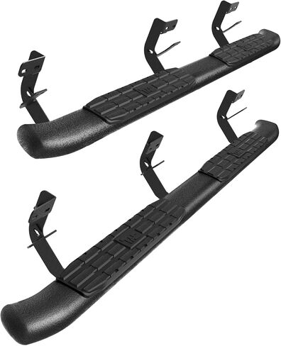 TAC Side Steps Fit 2009-2018 RAM 1500 Crew Cab | 2019-2023 RAM 1500 Classic Crew Cab | 2010-2024 RAM 2500/3500/4500/5500 Crew Cab Pickup Truck 4" Oval Tube Stainless Steel Running Boards 2Pcs in Saudi Arabia