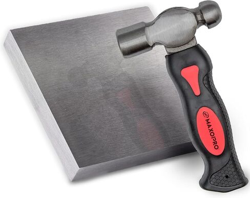 4"x4" Steel Bench Block Flat Anvil Jewelers Tool – Heat-Treated Scratch-Resistant Solid Metal Bench Block for Jewelry Making, Repairing, Metal Stamping (4''x4''x1/2'') in Saudi Arabia