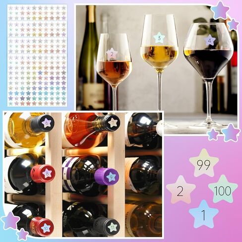 Sodknw 25 ورقة من 1 إلى 100 ملصق ليزر عاكس صغير مستدير بأرقام متتالية أشكال الحب ذاتية اللصق لتخزين المخزون وتنظيم الملصق (تصميم القلب) in Kuwait