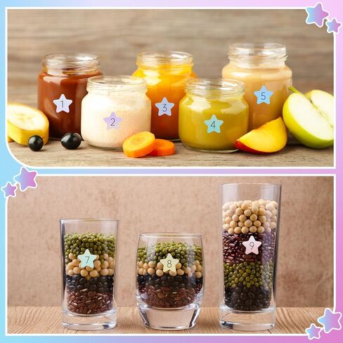 Sodknw 25 ورقة من 1 إلى 100 ملصق ليزر عاكس صغير مستدير بأرقام متتالية أشكال الحب ذاتية اللصق لتخزين المخزون وتنظيم الملصق (تصميم القلب) in Kuwait