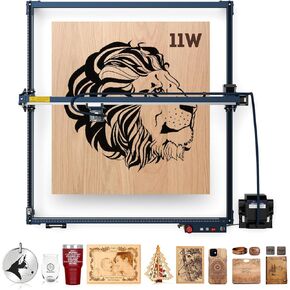 SCULPFUN S30 Ultra-33W Laser Engraver, 84W Laser Engraving Machine with Automatic Air-Assist Pump, 600x600mm Engraving Area, Laser Cutter & Engraver Machine for Wood, Craft Paper, Acrylic, Leather