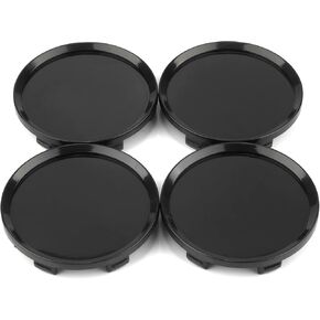 RTrhinoTuning 4 PCS 64mm Wheel Center Caps Compatible with #93358015 13214658 13204650 13117071 Wheel Rim, OD: 2.52"(64 mm) ID: 2.4"(61 mm) Black