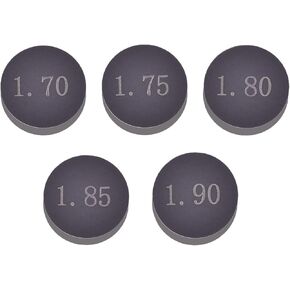 7.48mm O.D. Adjustable Valve Shim Refill Kit for Yamaha YZ 250F WR 250F R, for Honda CRF250R CRF250 R 250R/X, for Kawasaki KX 250F KX250 F RMZ 250 (1.725mm 1.775mm 1.825mm 1.875mm 1.925mm) X1PK