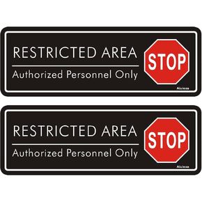2 Pack No Soliciting Sign, Self Adhesive 24 Hour Video Surveillance Sign, Indoor Use for Home Yard Door Sign 8 x 12 Inches