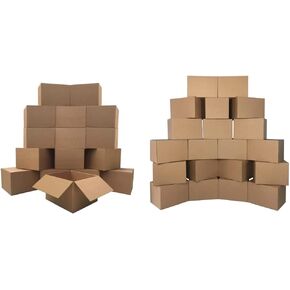 صناديق متحركة كبيرة من uBoxes مقاس 20 بوصة × 20 بوصة × 15 بوصة (عبوة من 16 قطعة)