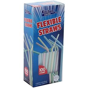 Blue Sky Flexible Plastic Straws - 175 Pack Vibrant Assorted Colors | Bendable, Stylish Drinking Straws for Every Occasion