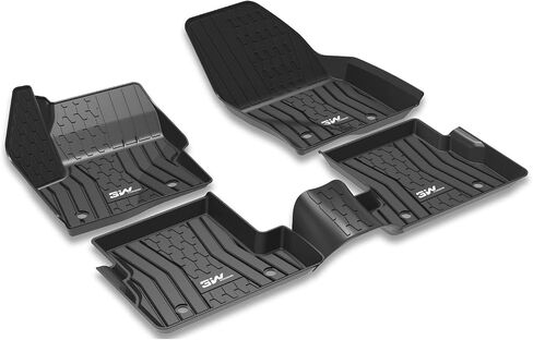 3W Floor Mats Compatible for Porsche Macan 2014-2024 TPE All Weather Custom Fit Floor Liner for Porsche Macan 1st and 2nd Row Full Set Car Mats Black in Saudi Arabia