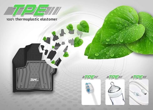 3W Floor Mats Compatible for Porsche Macan 2014-2024 TPE All Weather Custom Fit Floor Liner for Porsche Macan 1st and 2nd Row Full Set Car Mats Black in Saudi Arabia
