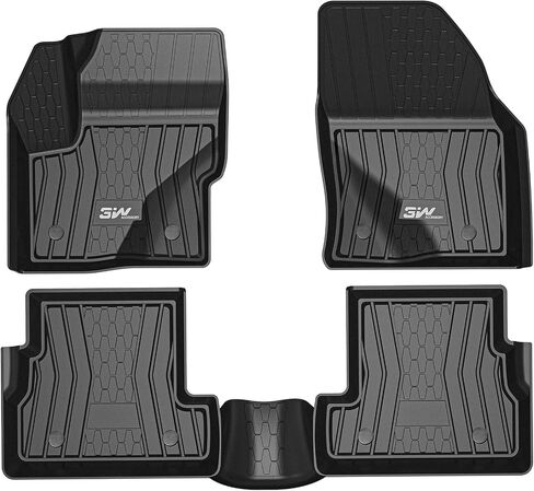 3W Floor Mats Compatible for Porsche Macan 2014-2024 TPE All Weather Custom Fit Floor Liner for Porsche Macan 1st and 2nd Row Full Set Car Mats Black in Saudi Arabia
