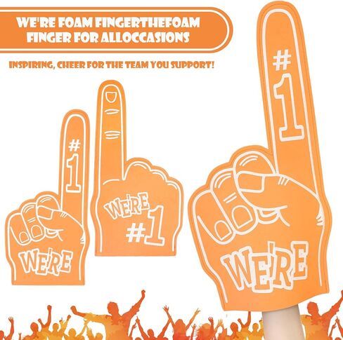 5Pack 18 Inch Giant Foam Finger We're Number 1 Foam Hand Cheerleading Foam Fingers Hand Cheerleading Foam Fingers for Sports Events Games Party Supplies in Saudi Arabia
