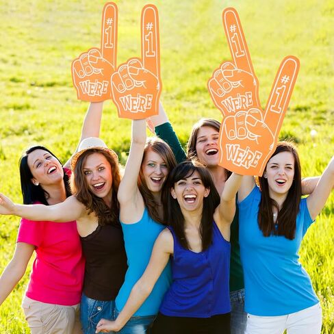 5Pack 18 Inch Giant Foam Finger We're Number 1 Foam Hand Cheerleading Foam Fingers Hand Cheerleading Foam Fingers for Sports Events Games Party Supplies in Saudi Arabia