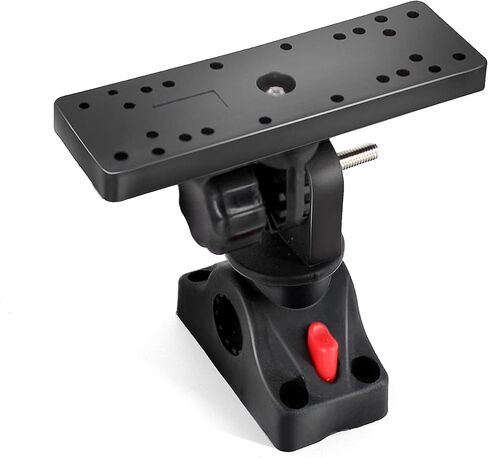Fish Finder Mount Base with Mount Bracket, Removable Adjustable Boat Fish Finder Electronic Mount, Universal Marine Electronic Fish Finder Mount for Boat Canoe Kayak in Saudi Arabia