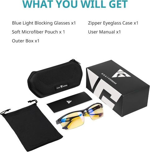 Blue Light Glasses for Men Women, Blue Light Blocking, UV Protection, Blue Ray Screen Filter, Anti Glare Coating, Anti Fatigue Eyestrain, Reading Gaming Computer TV Phone, Orange in Saudi Arabia