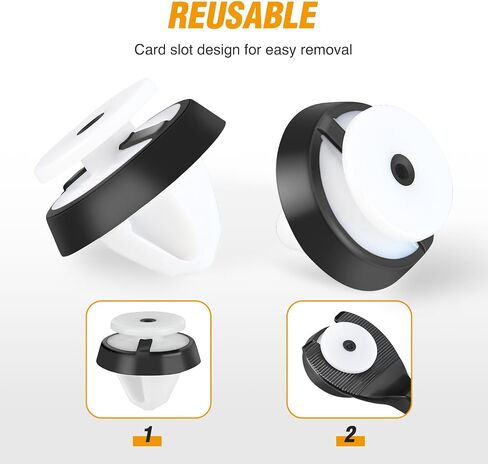 205 قطعة من GOOACC، مشابك تثبيت لوحة حواف الباب ومشبك قولبة مع مانع تسرب مع مزيل تثبيت، مجموعة تثبيت المسامير البلاستيكية للسيارة - 20 نوعًا عالميًا لشركة Hyundai in Kuwait