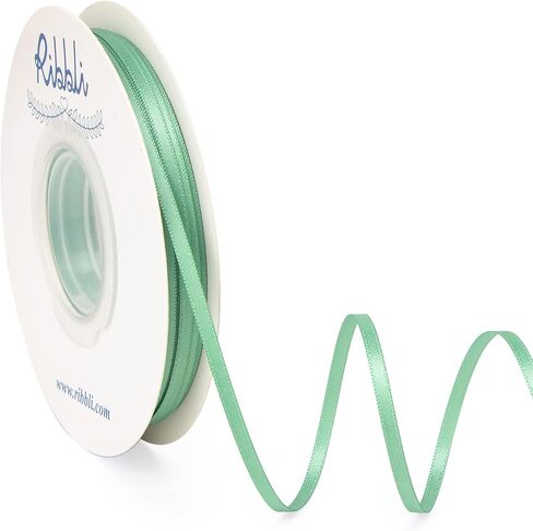 Ribbli Double Faced White Satin Ribbon,1/8" x Continuous 50 Yards,Use for Bows Bouquet,Gift Wrapping,Floral Arrangement in Saudi Arabia