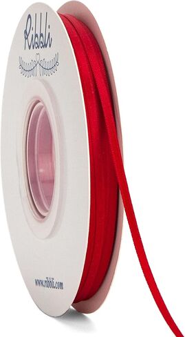 Ribbli Double Faced White Satin Ribbon,1/8" x Continuous 50 Yards,Use for Bows Bouquet,Gift Wrapping,Floral Arrangement in Saudi Arabia