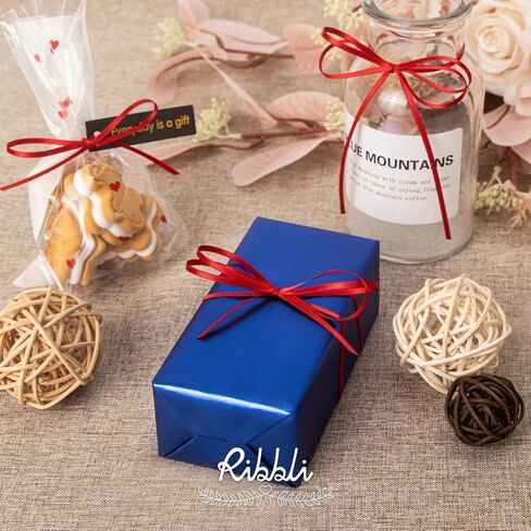 Ribbli Double Faced White Satin Ribbon,1/8" x Continuous 50 Yards,Use for Bows Bouquet,Gift Wrapping,Floral Arrangement in Saudi Arabia