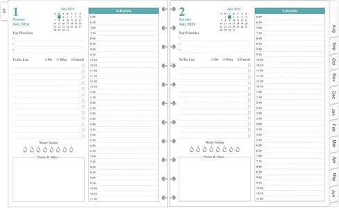 (2-Pack) A4 Grid Filler Paper, 3-Hole Graph Paper, 200Sheets / 400Pages Loose-Leaf Paper, 100gsm White Paper, 8.5'' x 11'' in Saudi Arabia