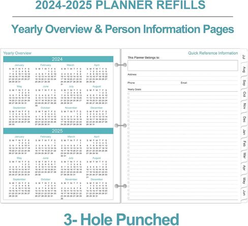 (2-Pack) A4 Grid Filler Paper, 3-Hole Graph Paper, 200Sheets / 400Pages Loose-Leaf Paper, 100gsm White Paper, 8.5'' x 11'' in Saudi Arabia