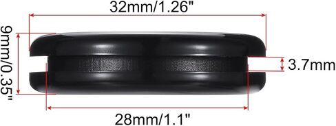 uxcell Rubber Grommet Round Double-Sided Mount Dia 90 mm ID 80 mm for Wire Protection 4pcs in Kuwait