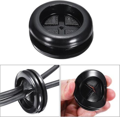uxcell Rubber Grommet Round Double-Sided Mount Dia 90 mm ID 80 mm for Wire Protection 4pcs in Kuwait
