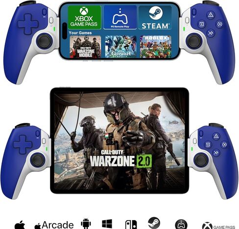 Megadream Wireless Controller for iPad, Tablet, iPhone/Android/PC/Switch/PS3/PS4 Gamepad Joystick with Turbo, Supports Mobile Cloud Game, Streaming on PS5/PS4/Xbox/PC, iPhone 15/14, COD, Red in Saudi Arabia