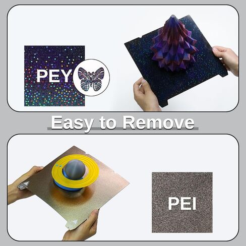 Official Creality K1 Texture PEI Build Plate Kit, Flexible Spring Steel Platform with Power Coating PEI Surface and Magnetic Base Sheet Kit for K1/K1 Max, Ender 3 Series, Ender 5 S1/Pro, 235x235mm in Saudi Arabia