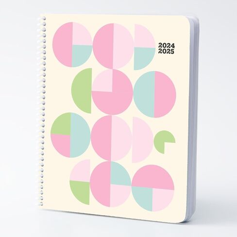 Ultimate Dated College Planner, 2024-2025 Planner with Daily, Monthly, and Weekly Pages for Students (Cream & Fuchsia) in Saudi Arabia