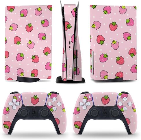 Fantasy Wolf Roses 5 Skin Console and Controller Accessories Cover Skins Anime Vinyl Cover Sticker Full Set for 5 Disc Edition in Saudi Arabia