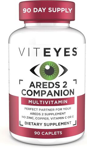 Viteyes Classic AREDS 2 Companion Beta-Carotene Free Multivitamin Supplement, Comprehensive Multivitamin Formula for AREDS 2 Users, 90 Caplets in Saudi Arabia