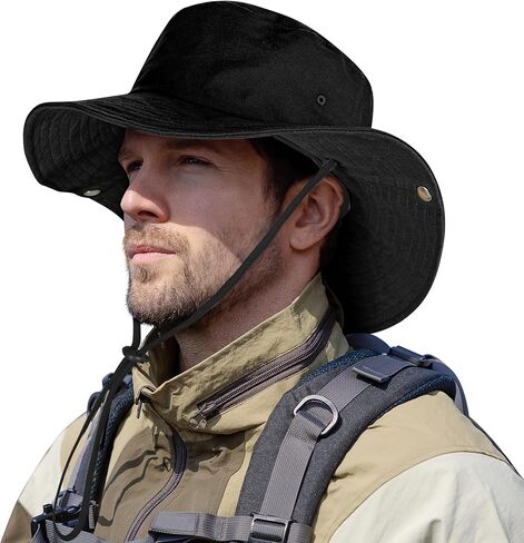 للجنسين القطن Boonie قبعة الصيف في الهواء الطلق دلو الصيد القبعات واسعة حافة الشاطئ المشي لمسافات طويلة سفاري قبعة الشمس قناع مرن للنساء الرجال رمادي فاتح in Saudi Arabia