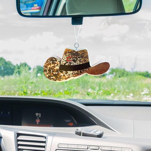 Cowboy Hat Big Car Freshie Silicone Mold | 3x5.7" for Scented Aroma Beads Car Candle, Soap Oven Safe to Bake Heat Resistant Boot, Smiley Face, Disco in Saudi Arabia