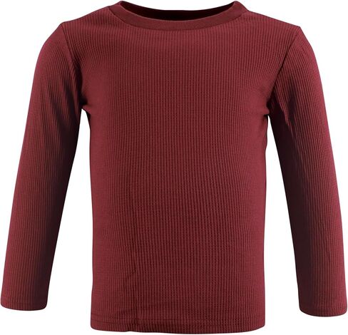 Hudson Baby Unisex Baby Thermal Long Sleeve Tees 5pk, Soft Pink Sage Rose, 18-24 Months in Kuwait