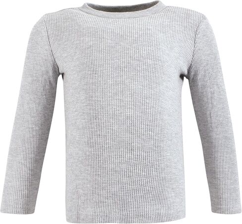 Hudson Baby Unisex Baby Thermal Long Sleeve Tees 5pk, Soft Pink Sage Rose, 18-24 Months in Kuwait
