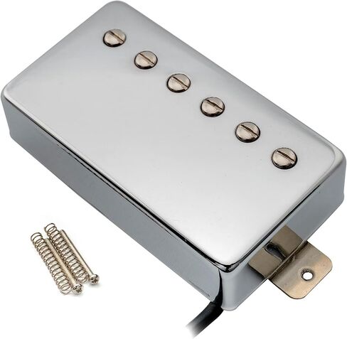 Artec VH59A Vintage Tone Alnico 5 Humbucker Pickups Neck Bridge Guitar Pickups Set for LP SG Style Electric Guitar, Chrome in Saudi Arabia