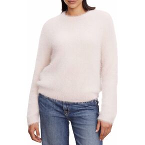 Velvet by Graham & Spencer Women's Ray Feather Yarn Sweater