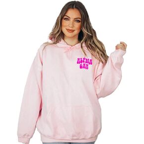 Go Greek Chic Alpha Gamma Delta Retro Floral Pink Hoodie - Alpha Gam