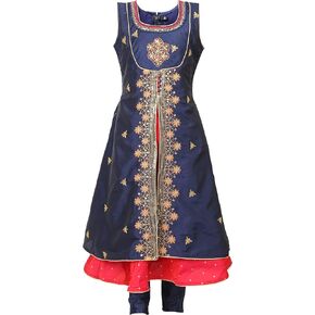 Ashwini Girl Salwar Suit With Embroidery Work | Indian Readymade Ethnic Churidar Salwar Suit for Kids
