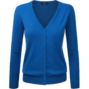 Gothden Women Basic Spring Button Down Cardigan