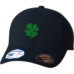 Custom Flexfit Hats for Men & Women 4 Leaf Clover Embroidery Dad Baseball Cap
