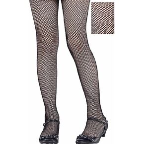 Amscan Black Fishnet Tights - Teen Size (Small-Medium), 1 Count - Comfortable & Stretchable - Perfect for Parties, Costumes, & Fashion Accessory