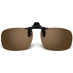 Unisex Polarized Clip-on Flip up Sunglasses Plastic Lenses Glasses Sports Driving Fishing Cycling Outdoor