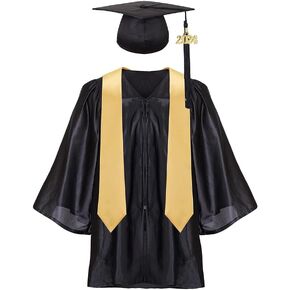 yolsun Kindergarten Graduation Cap and Gown 2024, Preschool Graduation Gown Cap Set with 2024 Tassel