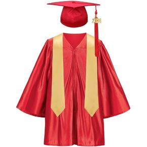 yolsun Kindergarten Graduation Cap and Gown 2024, Preschool Graduation Gown Cap Set with 2024 Tassel