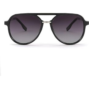 FEISEDY Vintage Aviator Polarized Metal Plastic Sunglasses Women Men Classic 70s UV400 Protection for Driving Fishing B0031
