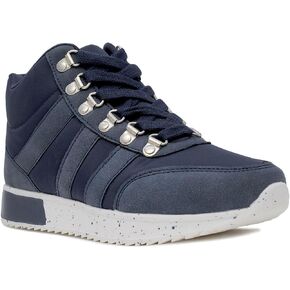 Nautica Womens High-Top Sneaker Bootie Lace-Up Ankle Boot for Stylish Combat and Snow Adventures-Matilda